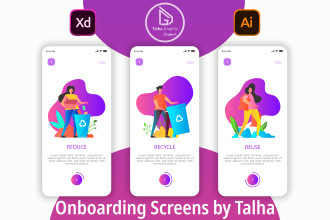design onboarding and splash screens for your mobile app