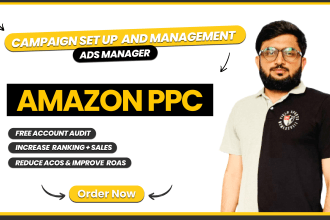 create manage optimize amazon PPC campaign ads amazon advertising