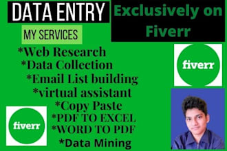 do data entry within 24hours