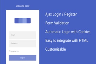 create login system using PHP mysql ajax