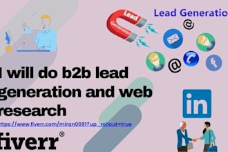 do b2b lead generation and web research