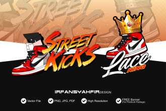 make a logo of your streetwear or footwear store