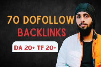 post 70 high tf cf dofollow backlinks in 24 hours