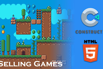 sell 100 construct 2, construct 3, HTML5 games for 500 dollars