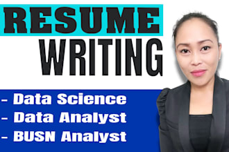 write, edit data scientist, business analyst, data analyst resume writing ats CV