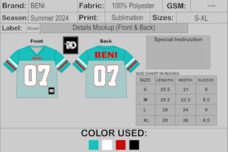 make clothing tech pack and sketch for your production