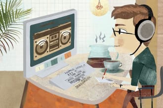 transcript and  translate your video or audio