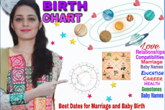 tell personality by astrology reading of natal birth chart by vedic astrology