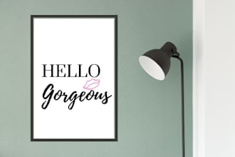 create eye catching printable typography PDF