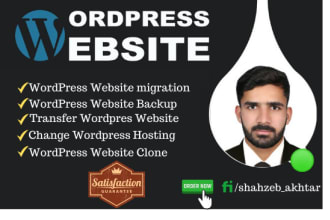 do wordpress website migration and change wordpress hosting