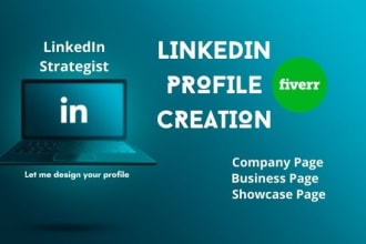 professionally create, revamp and optimize a awesome linkedin profile, page