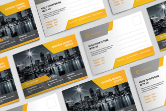 design modern postcard and direct mail postcard