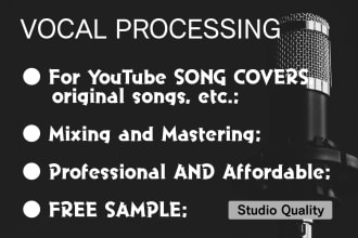 professionally mix your vocals to studio quality