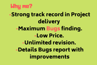 do website testing, software testing and mobile app testing