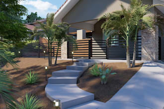 design your landscape garden in realistic 3d views