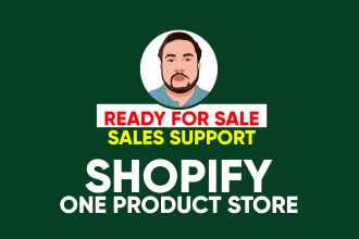 create one product shopify store, shopify dropshipping store