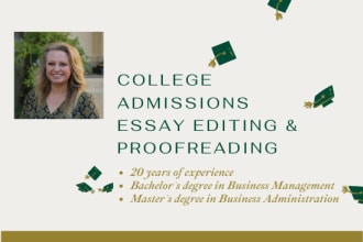 proofread and edit your college application essays