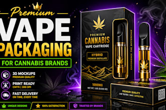 design vape and product packaging artwork