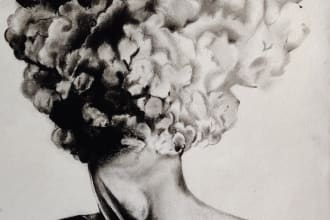 create hand drawn art using pencil, charcoal or pen and ink