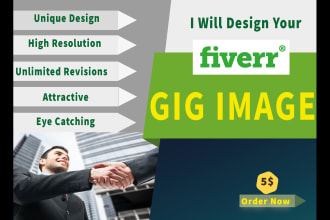 design your fiverr gig image high quality and attractive