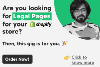 draft shopify privacy policy and legal pages