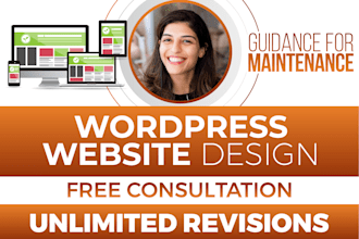 build responsive professional wordpress website design or blog website