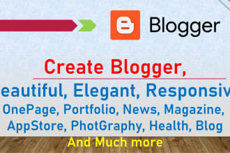 craft a beautiful blogspot website for you very cheap