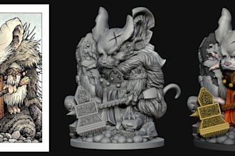 3d sculpt epic miniature for your table