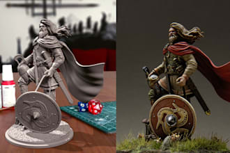 3d sculpt epic miniature for your table