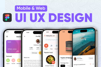 do intuitive UI UX design for website and mobile app with wireframes