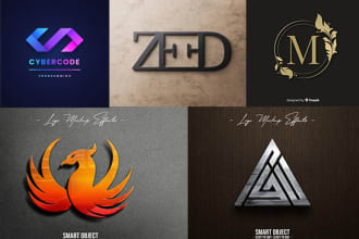 design 3 minimalistic cheap logo designs for your business