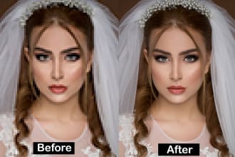 enhance, sharping, and upscale photo from low to  high quality perfectly