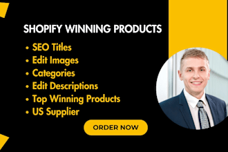 find add winning products to shopify store