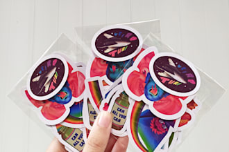 design any size collage stickers