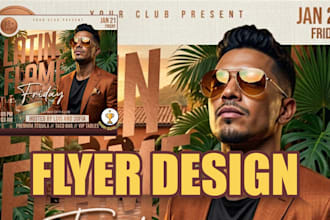 design professional flyers for university events and clubs