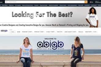 create professional amazon storefront and banner graphics