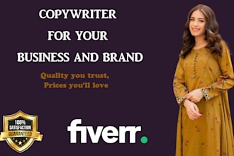 be your copywriter for your business and brand