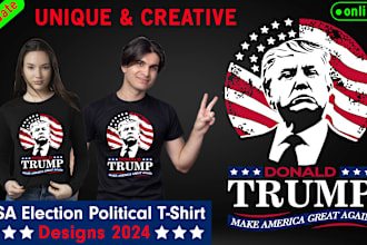 do USA election trump or anti trump political t shirt design