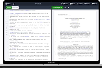 create and format your content using latex and overleaf