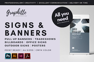 do pull up banners, billboards, tradeshows, signage