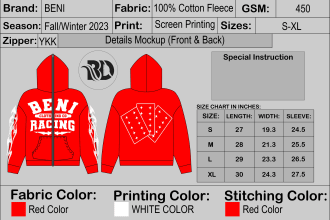 make clothing tech pack and sketch for your production