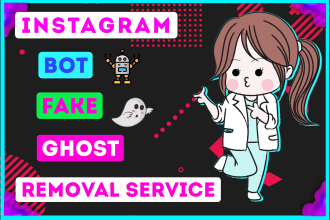 remove instagram bot,fake and ghost followers manually