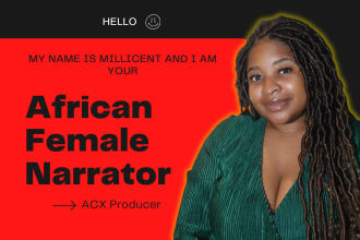 be your female african narrator in english and shona