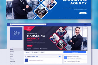 design a unique facebook timeline or social media banner