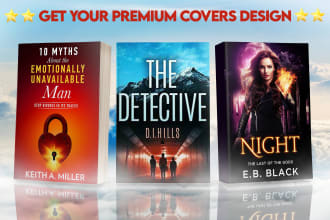 do book cover design, ebook cover design, and KDP book cover in just 3 hours