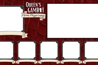 create a stylized ttrpg streaming overlay
