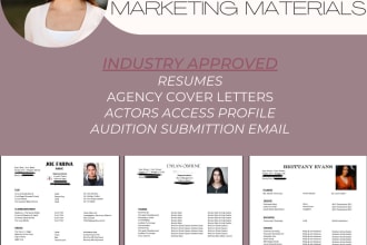 create an acting resume that works