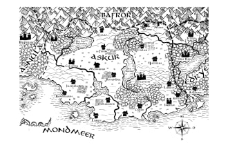 draw your fantasy map for your book or roleplay game by hand or tablet