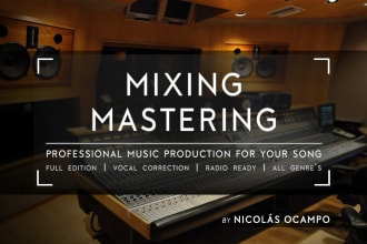profesionally produce, mix and master your song or audio