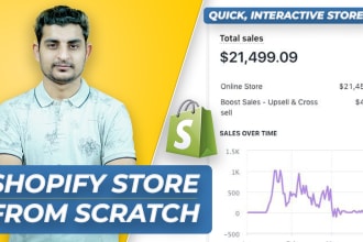 design, redesign shopify dropshipping store, build shopify online store